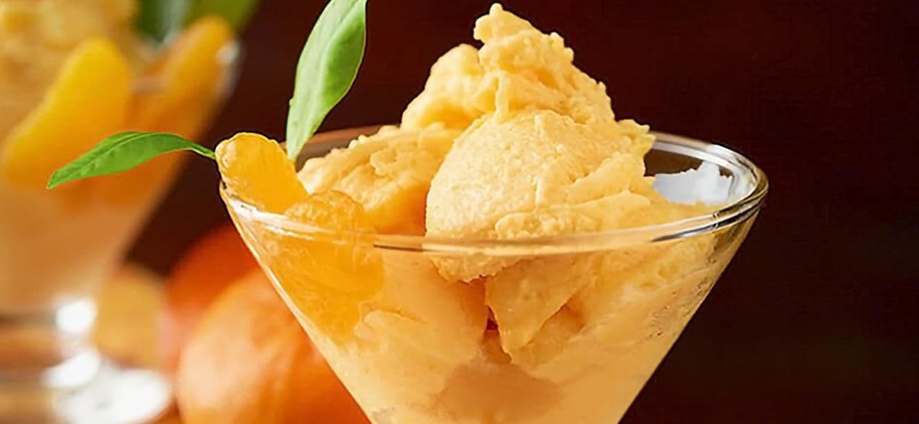 Mousse helado de mandarina