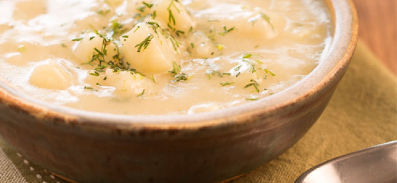 Sopa cremosa de papas