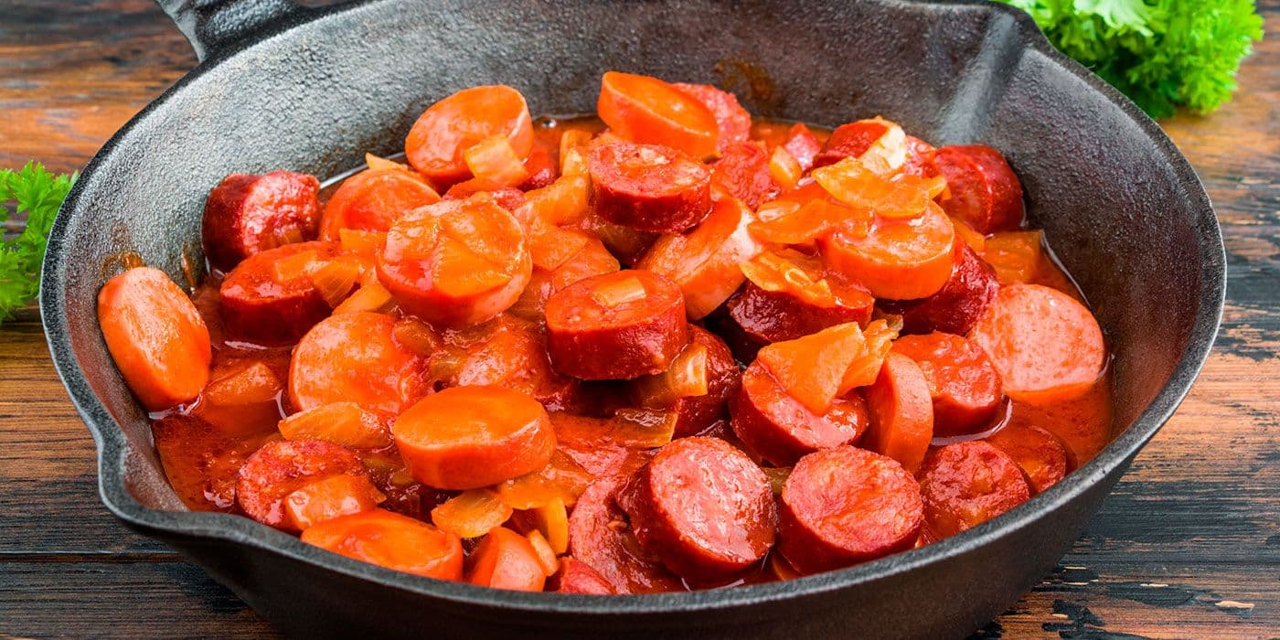 Salchichas agridulces