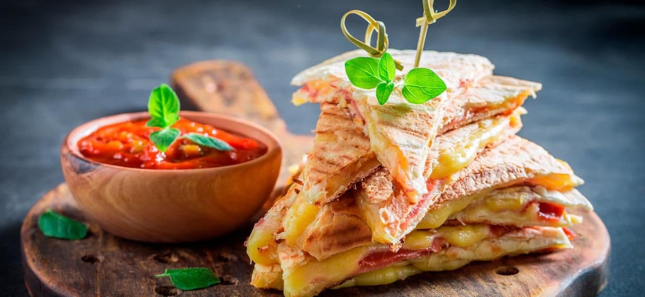 Wraps de queso crema y canela