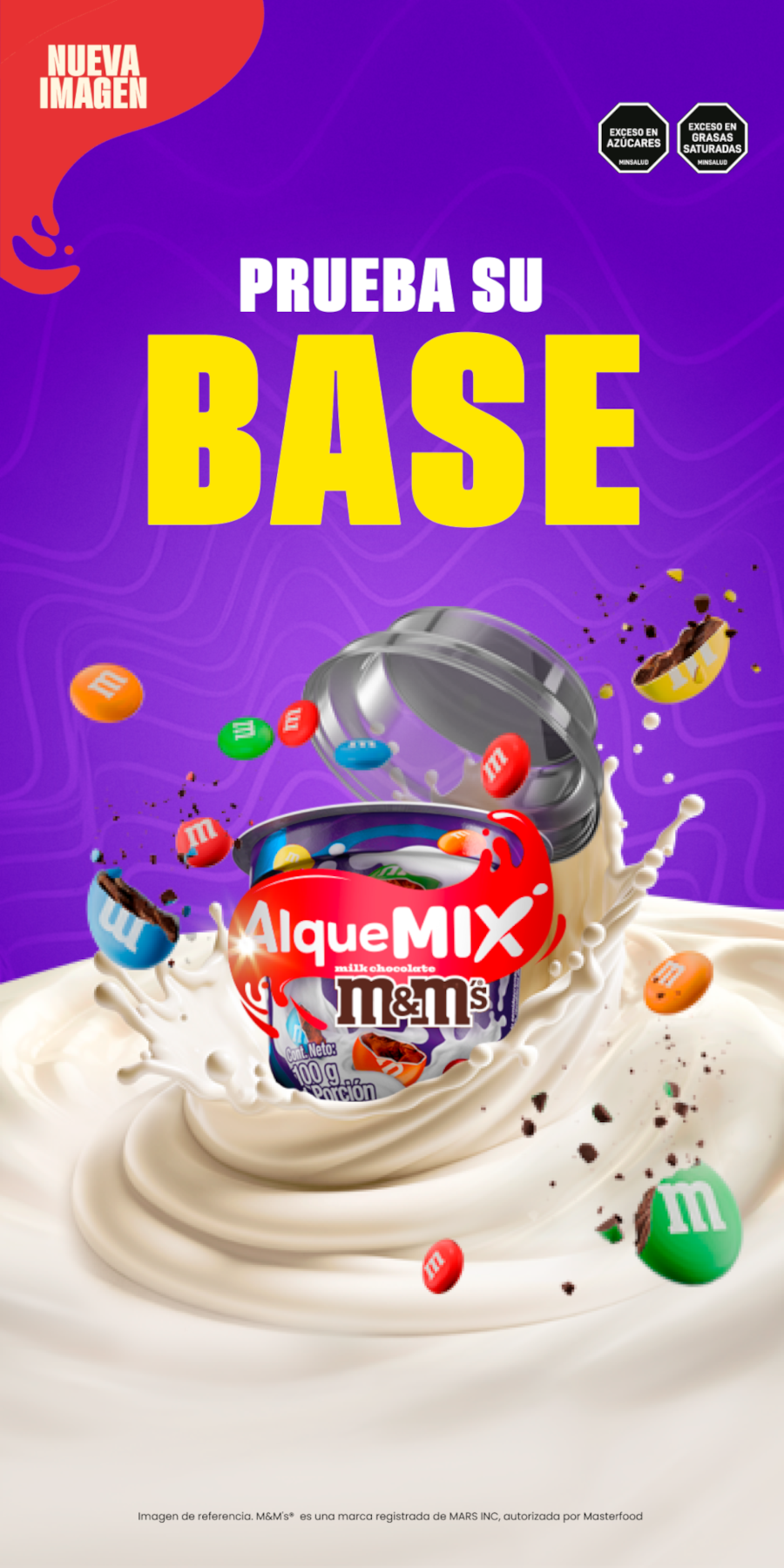 Alquemix con M&M's — Base cremosa única