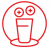 Icono rojo Vitaminas A y D Leche en Polvo Alquería