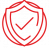 icono rojo escudo nutricalcio Fortikids con Hojuelas Alquería