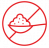 sin azúcar añadido icono rojo sin azúcar añadido